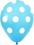 Balonevi lufi, 12" 30cm, 8db/cs, Pöttyös, Kék (LUFI902898)