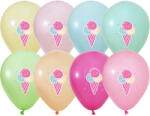 Balonevi lufi, 12" 30cm, 8db/cs, Ice cream, Fagyi (LUFI554527)