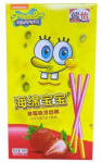  Junyi SpongeBob Strawberry Coated Sticks eperkrémes ropi 48g