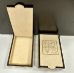  LOVE" fa ajándékdoboz - apró meglepetések stílusos tárolása (FEHD115)