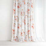 Goldea draperie 100% bumbac deluxe - mireasma de bujor 200x150 cm