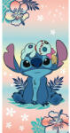  Disney Lilo és Stitch, A csillagkutya Flower Island fürdőlepedő, strand törölköző 70x140cm (Fast Dry) (AYM451090) - szukits