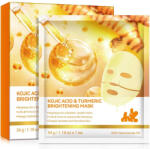 NOVA KISS Set 4 Masti Pentru Luminozitate si Estomparea Petelor cu Acid Kojic si Turmeric Masca de fata