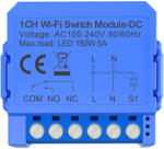 Avatto Comutator inteligent Avatto WSM16-DC32V-1, 5A, 1 canal, Compatibil cu Alexa, Google Home, Tuya Smart / Smart Life, WiFi, Albastru (WSM16-DC32V-1)