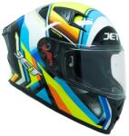 JET Cască Moto Integrală JET SCUD WHIZ · Galben-Fluo / Albastru / Alb
