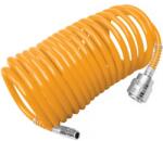 INGCO Furtun compresor spiralat 8 x 5 mm, lungime 10 m, cuplaje rapide (AH1101)