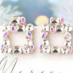HARAHU Cercei cu cristal - Argintiu KP39520