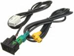  Cablu adaptor audio USB AUX IN 12 4 pini VW RCD 510 310 300 315 compatibil cu Volkswagen, negru (AD-USB-08)