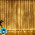 Remishop Crystal LED Fényfüggöny 2x2m meleg fehér 8 fénymód toldható kültéri/beltéri