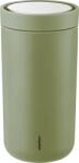 Stelton Cana termică To-Go Click 200 ml verde măsliniu din oțel dublu reciclat (675-51)