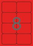 APLI Etikett, 99, 1x67, 7 mm, színes, kerekített sarkú, APLI, neon piros, 160 etikett/csomag (LCA2876) - kecskemetirodaszer