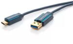 clicktronic Cablu Profesional 2m USB TYPE C - USB 3.0 4.5W SuperSpeed 5Gbit/s OFC cupru aurit Clicktronic (45125) - drumix