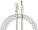 Nedis Cablu USB TYPE C tata - Jack 3.5 mm tata 1m aurit argintiu Nedis (CCTB65940AL10) - drumix