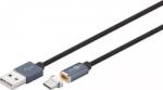 Goobay Cablu USB2.0 cu mufa magnetica USB Type C 1.2m negru Goobay (59039) - drumix