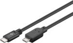Goobay Cablu USB 2.0 type C la Micro USB 2.0 0.6m cupru 0.48Gbit/s negru 67992 Goobay (67992) - drumix