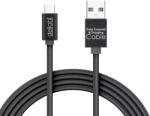 Delight Cablu de date USB type C 1m negru cu iluminare LED rosu delight (55442C-BK)