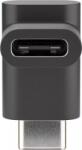 Goobay Adaptor USB TYPE C la USB TYPE C 90 20x10x10mm negru Goobay (55556) - drumix