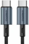 Choetech Cablu USB type C - USB type C PD 60W 3A 2m negru textil Choetech XCC-1015-BK (XCC-1015-BK) - drumix