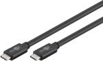 Goobay Cablu de incarcare si sincronizare USB type C 1m 3.2 Gen1 PD 60W tata-tata negru Goobay (51765) - drumix