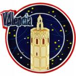 Miximport „Valencia gumis hűtőmágnes, átmérője 5 cm, toronnyal (MA-151TS)