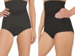  Szülés Utáni Erősen Karcsúsító Bugyi Magas Derekú Varrat Nélküli Fekete 3XL/4XL (Majtki poporodowe modelujące)