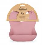 Petite&Mars Szilikon előke zseb Take&Match Dusty Rose 6m+ (8596202007944)