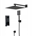 Ari Zuhanyszett Fekete Matt esőztető Szett (ZESTAW PRYSZNICOWY CZARNY 30CM)