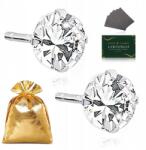 Golden Celebrity Ezüst Női Fülbevaló Pr. 925 Cirkónia Kerek 5 MM Ajándék Lányának (Srebrne kolczyki z cyrkoniami sztyfty wkrętki)