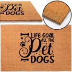 TabPrint Lábtörlő 40x60 Life Goal Pet Dogs Keverék (Mata Wycieraczka ECO KOKOSOWA Duża)
