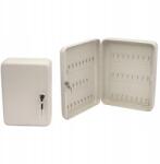  Organizer szekrény kulcstartó doboz 24db, acél doboz törött fehér (AQSZK24)