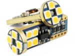 Interlook W5W Led 12 Smd 3030 T10 Canbus Narancssárga 620 lm