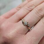 LeksusGold Arany gyűrű virág cirkóniával 585-ös finomság (WS.05.002)