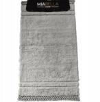  100% pamutból készült, szürke színű Ristic fürdőszobaszőnyeg szett, 2 db (MIA_RUSTIC_GREY)