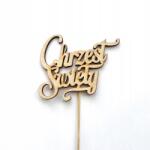 Klepkomania felirat topper pik Szent Keresztség (BSTP609)