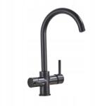 Arizone Konyhai Csaptelep Háromutas Fekete Forgatható Kifolyócső Perlátor Szűrő (V22)