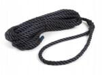 Motowodniak Fekete kikötőkötél hurokkal, 10 mm x 6 m, hajóhoz, jachthoz