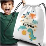 SubMedia Zsák óvodába, iskolába, bölcsődébe, cipőtartó hátizsák Gyermek Névvel (Worek sportowy do szkoły ze zdjęciem)
