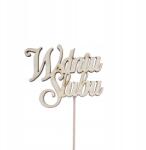 Klepkomania topper torta "esküvő Napján" felirat esküvő lakodalom (BSTP607)