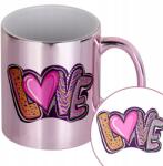 Style Couture Rózsaszín Bögre Ajándékba Boho Love Mintákkal