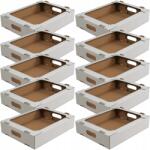 Kapak sütemény 40x30x8 cm 10 db fehér karton Tortadoboz