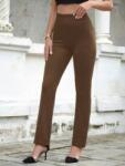 Shein LC52116 Shein Nadrág Barna Elegáns Magas Derekú (4) XL