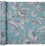 Marburg Vinil tapéta Fekete Levelek kék háttérrel (6818-20)