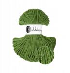 Bobbiny Junior 3 mm- Bobbiny zsinór mohazöld arany és ezüst szállal