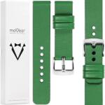 moVear Prémium órához való 18mm-es exkluzív bőr szíj Lengyel Zöld (S1-18GR-75125Q-PSL)