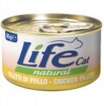 Life Cat natúr macskaeledel konzerv 85g Csirkefilé