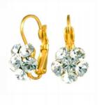 Colibra Arany fülbevaló Swarovski kövekkel, virágos, kicsi, bájos ékszer Colibra (5900601009127)