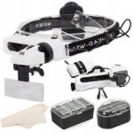 BNTrade Nagyító Szemüveg Nagyító Fejlencsék Készlet 8db-os Led Világító