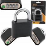 HuW Edzőterem kódoló lakat 50mm járom 4 számjegyes kódolt szekrényhez (KŁÓDKA NA SZYFR SIŁOWNIE)
