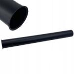 Terra Home Mosdószifon cső, fém hosszabbító, fekete matt, Peremmel (Rurka do syfonu do umywalki)