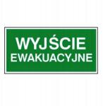 Studiocen Evakuációs jel 200x400 Evakuációs kijárat (TA0124)